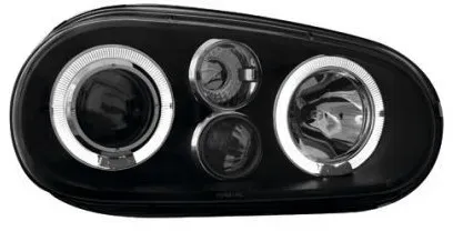 Kristallscheinwerfer Angel Eyes für GOLF IV R32 – schwarz