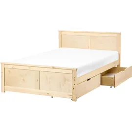 Beliani Dauphin 120 x 200 cm Hellbraun