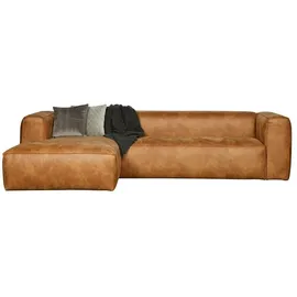 Leven Eckcouch Leder 3-Sitzer Braun