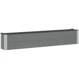 vidaXL Hochbeet 200 x 30 x 36 cm Grau