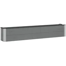 vidaXL Hochbeet 200 x 30 x 36 cm Grau