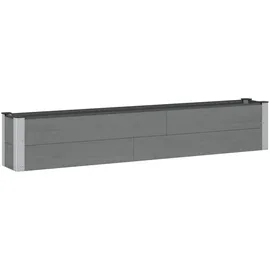 vidaXL Hochbeet 200 x 30 x 36 cm Grau
