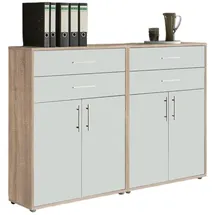 BMG Möbel Office Edition Aktenschrank 168,8 x 113,6 x 33,0 cm Weiß