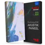 Addictive Sound Akustikbild – Schallabsorber Wandbild mit dichter Akustikwolle – Absorberklasse A – Brillanter Kunstdruck – Professionelles Akustikpaneel Made in EU – 100×50×11 cm - Abstract 5