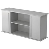 Hammerbacher Sideboard SB 2OH 2 Türen BxTxH 166,1x44,8x84cm Griff RE Grau/Grau