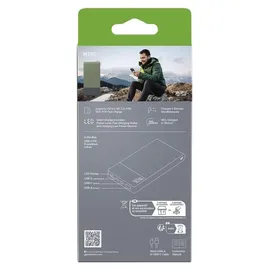 GP Powerbank M2+ 10C, 10000mAh 2xUSB-C/1xUSB-A grün LED-Anzeige - Grau