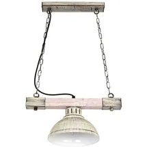 Licht-Erlebnisse Hakon 1-flg. E27 30 cm Shabby Weiß Holz