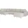 Home Affaire Wohnlandschaft HOME AFFAIRE "CHARRE U-Form mit Ottomane, Maße B/T/H: 310/161/81 cm", beige (creme), B:310cm H:81cm T:161cm, 92% Polyester, 8% Nylon, Sofas, Wohnlandschaft, feine Steppung, lose Rücken- und Zierkissen, auch in Cord und Bouclé