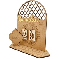 Ramadan Kalender aus Holz, Rustikaler 30 Tage Countdown Ramadan Kalender Kinder, Ramadan Adventskalender Eid, Ramadan-Kalender Elegante Mubarak Ram...