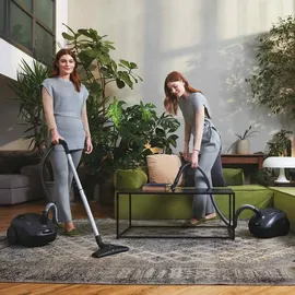 Hoover HE120PET Zylinderstaubsauger Parquet Schwarz