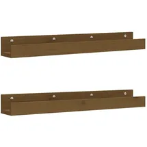 vidaXL Wandregal 80 x 12 x 9 cm Honigbraun