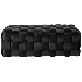 Jahnke Hocker Web Art L Samt 118 x 43 x 50 cm Schwarz