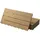 ECD Germany WPC Terrassenfliesen 60 x 30 cm braun
