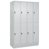 C+P Doppel-Garderobenschrank ""Classic Plus"", Abteilbreite 30 cm, mit Sockel,