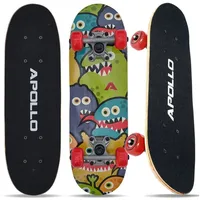 Apollo Skateboard - Monsterskate grün|rot|gelb 51 CM