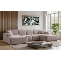 Kaiser möbel Ecksofa U-Form Siena mit Stoff Maloy Dunkelbeige