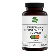 bioKontor Kurkuma Gerstengraspulver Kapseln 223 g