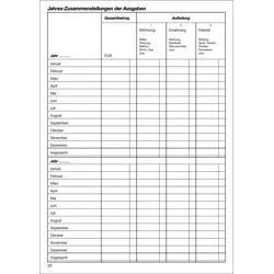 RNK-Verlag Formularbuch Haushaltsbuch DIN A5 80 Seiten Seiten
