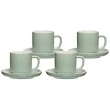 Ritzenhoff & Breker Jasper Espressotasse mit Untertasse 100 ml 4er Set Mint