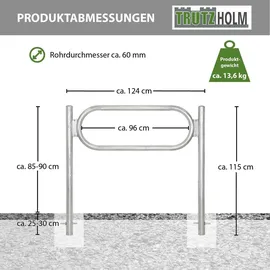 Trutzholm Fahrradständer 5x Fahrradanlehnbügel 115 x 124 cm