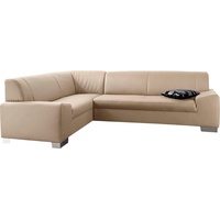 DOMO collection Ecksofa Alisson L-Form, wahlweise mit Bettfunktion beige