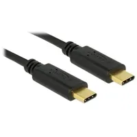 DeLock USB-C® Kabel USB 2.0 USB-C® Stecker, USB-C® Stecker 4.00m Schwarz 83868
