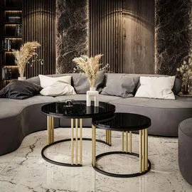 lookway LORI Gold Holzwerkstoff 70 x 48 x 70 cm