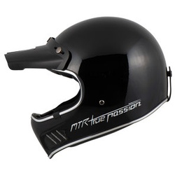 MTR Vintage-MX Retro Offroad-Helm schwarz XL