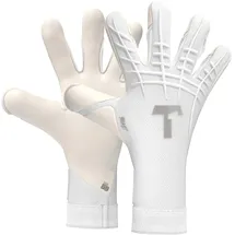T1TAN White Beast 3.0 Torwarthandschuhe für Erwachsene, Unisex - Hybrid Flat Cut und 4mm Gecko Grip - Gr. 11