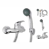 vidaXL Bad Dusche Mischbatterie Set Chrom