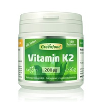 Vitamin K2 (MK7, all-trans), 200 μg, hochdosiert, 180 Tabletten – vegan