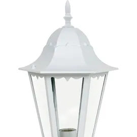 Harms Import ALU Sockel Leuchte Garten Beleuchtung Außen Steh Lampe Laterne weiß