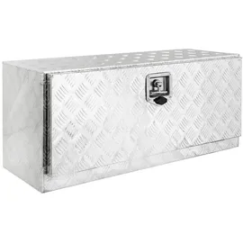 Trucky Anhänger-Deichselbox Aluminium Truckbox Unterboden Deichselbox Anhängerbox 91 x 35 x 40 cm silberfarben