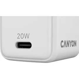 Canyon CU20C GaN 20W 1xPD Eu-wandladegerät Weiß