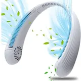 Tragbarer Nackenventilator, Usb-ventilator Ohne Rotorblätter, Leiser Nackenventilator (reinweiß)