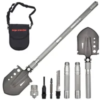 Berger & Schröter Klappspaten Outdoor Schaufel Multifunktionsspaten Klappbar Garten Wandern Camping