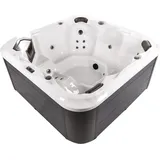 Beliani Beliani, Whirlpool, Whirlpool Outdoor Spa Weiß 28 Jetstream Düsen aus Sanitäracryl Jacuzzi Freistehend Groß Quadratisch 210 x 210 cm Modernes Design