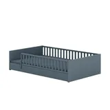 Paidi Bett Little Flo 120 x 200 cm Dekor Mattblau