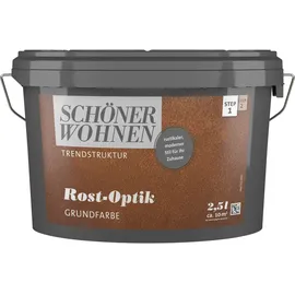 Schöner Wohnen Trendstruktur Effektfarbe Rost-Optik 2,5 l
