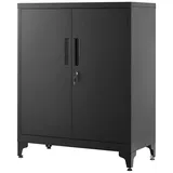 Songmics Aktenschrank Aktenschrank, Mehrzweckschrank, Büroschrank mit 2 Türen