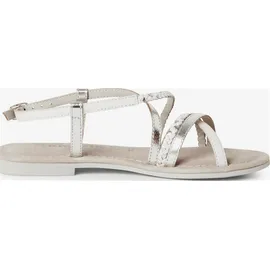TAMARIS SANDALE für Damen, silber, Größe 38 EU