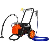 Vevor Warenkorb Airless Farbspritzgerät Membran, 1700 w effizientes Airless-Farbspritzgerät mit Wagen, 3000 psi Airless-Farbspritzgerät, mit