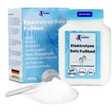 medec® Elektrolyse Salz Fußbad Zusatz [Ionen Fußbad] 600g in Lebensmittelqualität | basisches Badesalz | Basenbad | Fussbadesalz | Foot Bath