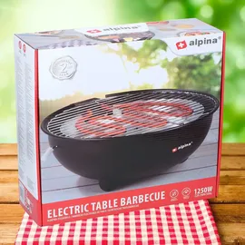 Alpina Tischgrill 1250 W schwarz