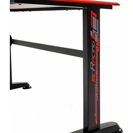 MCA Furniture mcRacing-140 Game Desk schwarz/rot