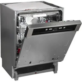 Bauknecht B0B D651A X Einbau-Geschirrspüler (teilintegrierbar, 598 mm breit, Edelstahl)