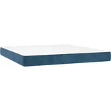vidaXL Taschenfederkernmatratze Dunkelblau 180 x 200 cm H3