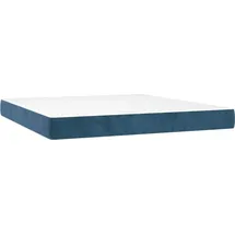 vidaXL Taschenfederkernmatratze Dunkelblau 180 x 200 cm H3