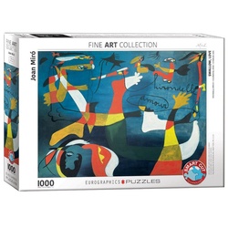 EUROGRAPHICS Puzzle Schwalbe Liebe von Joan Miró 1000 Teile Puzzle, Puzzleteile bunt