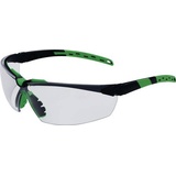PRO FIT Schutzbrille Sprinter EN 166 EN 170 Bügel schwarz/grün,Scheibe klar PC PRO FIT